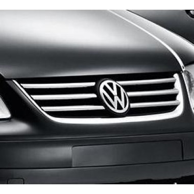 Накладки на решетку радиатора (нерж.сталь) VW Touran (2003-2007) бренд – Omtec (Omsaline) главное фото